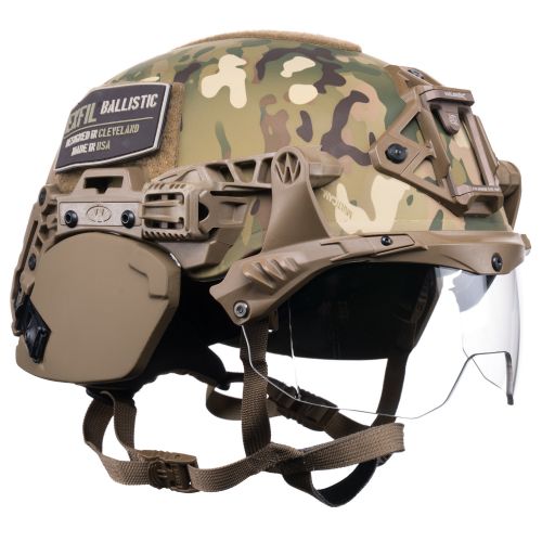 EXFIL Ballistic Ear Covers and EXFIL Ballistic Visor MultiCam #5